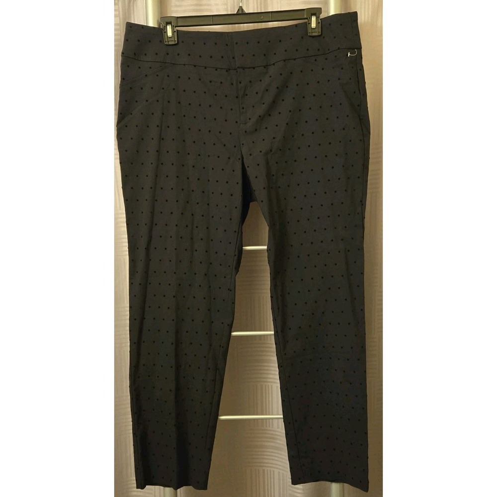 Charter Club Pants Womens Size 18W Black Classic Fit Hi Rise Flat Front Trouser